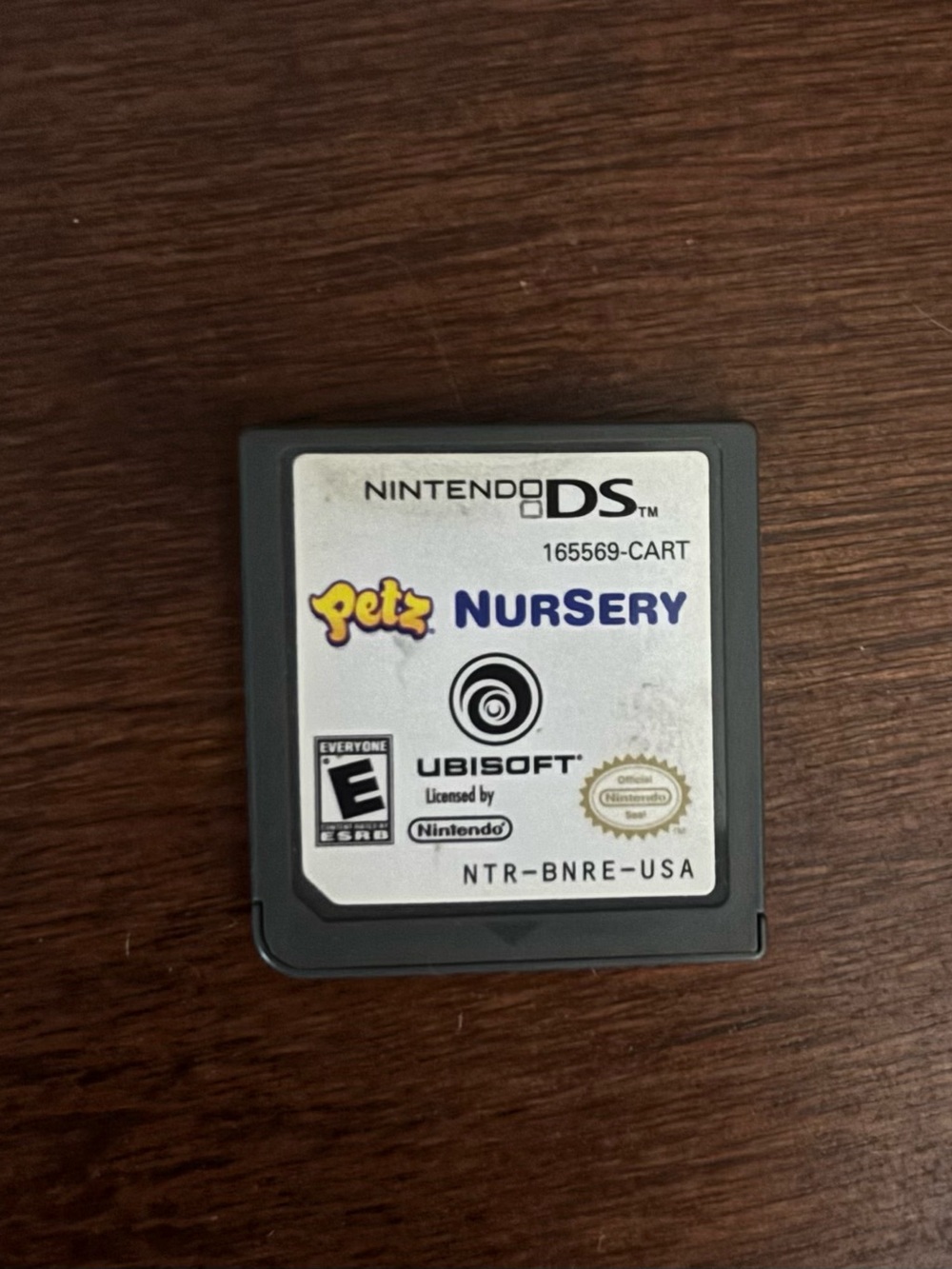 Nintendo DS Petz Nursery Cartridge - White Label with Yellow Logo